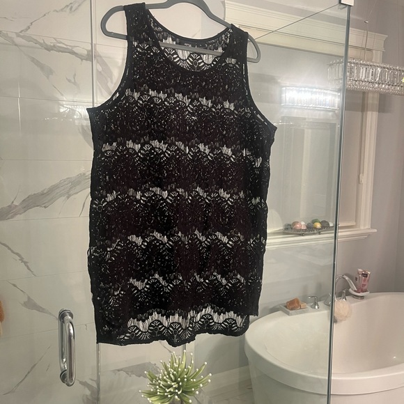 APT 9 lace tank top pool cover up size extra large - Picture 13 of 15